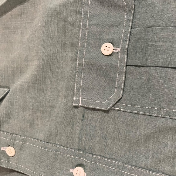 Montgomery Ward vintage men’s lightweight no iron button down size L - Picture 4 of 6